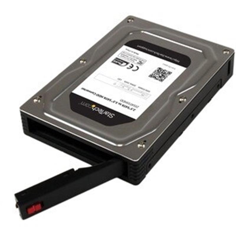 StarTech.com 2,5 naar 3,5 inch aluminium SATA-harde-schijfadapterbehuizing met SSD / HDD-hoogte van max. 12,5 mm