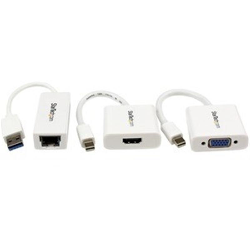 StarTech.com Macbook Air accessoireset MDP-naar-VGA / HDMI en USB 3.0 gigabit Ethernet-adapter