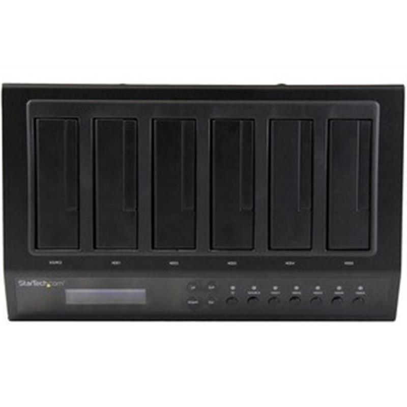 StarTech.com USB 3.0 / eSATA 6-bay harde-schijfduplicatordock 1:5 HDD-/SSD-kloner en -wisser