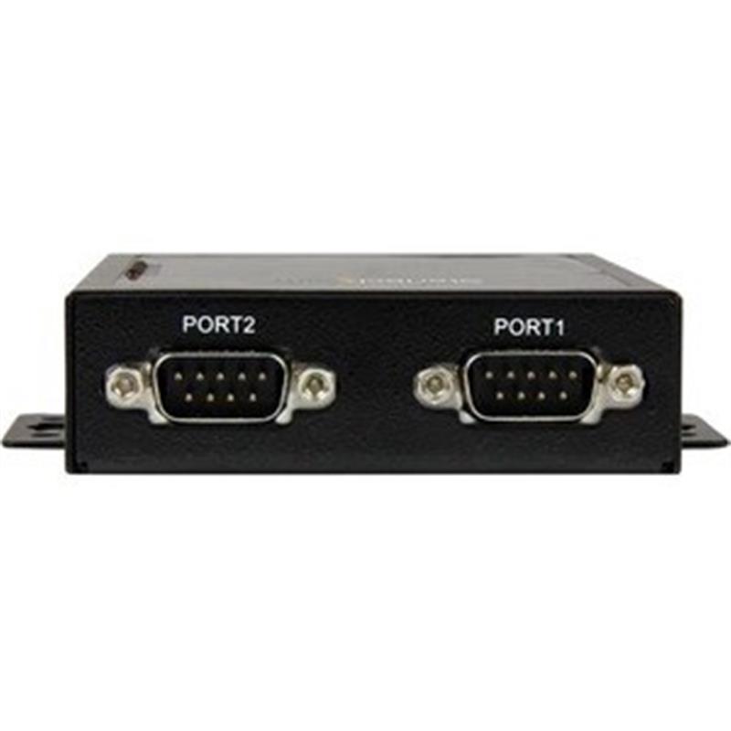 StarTech.com 2 Poorts Serieel naar IP Ethernet apparaatserver RS232 metaal en monteerbaar