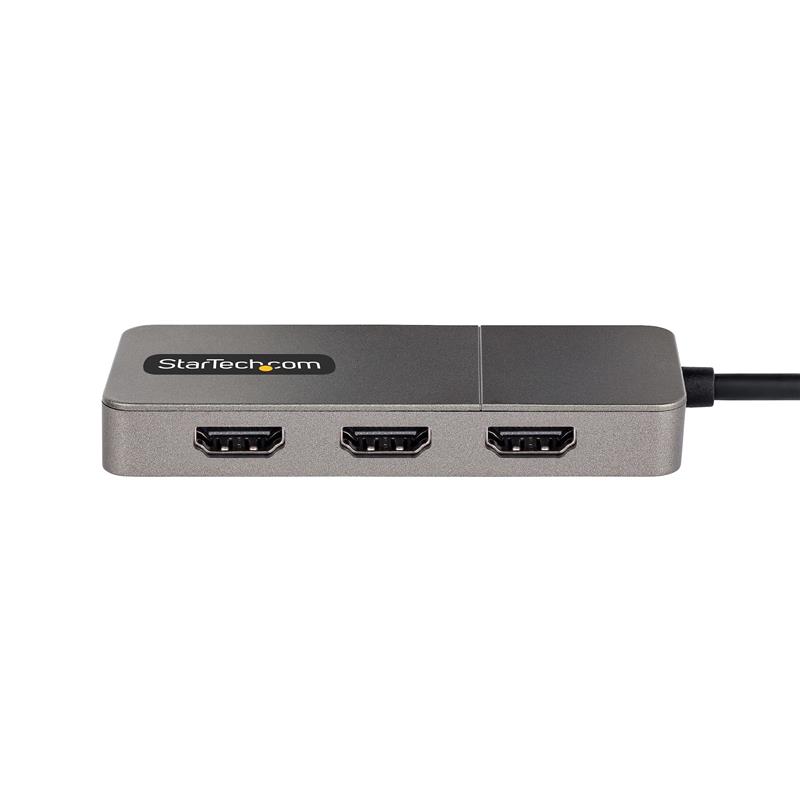 StarTech.com 3-Port USB-C MST Hub, USB Type-C naar 3x HDMI Multi-Monitor Adapter voor Laptop, Triple HDMI tot 4K 60Hz met DP 1.4 Alt Mode & DSC, HDR, 