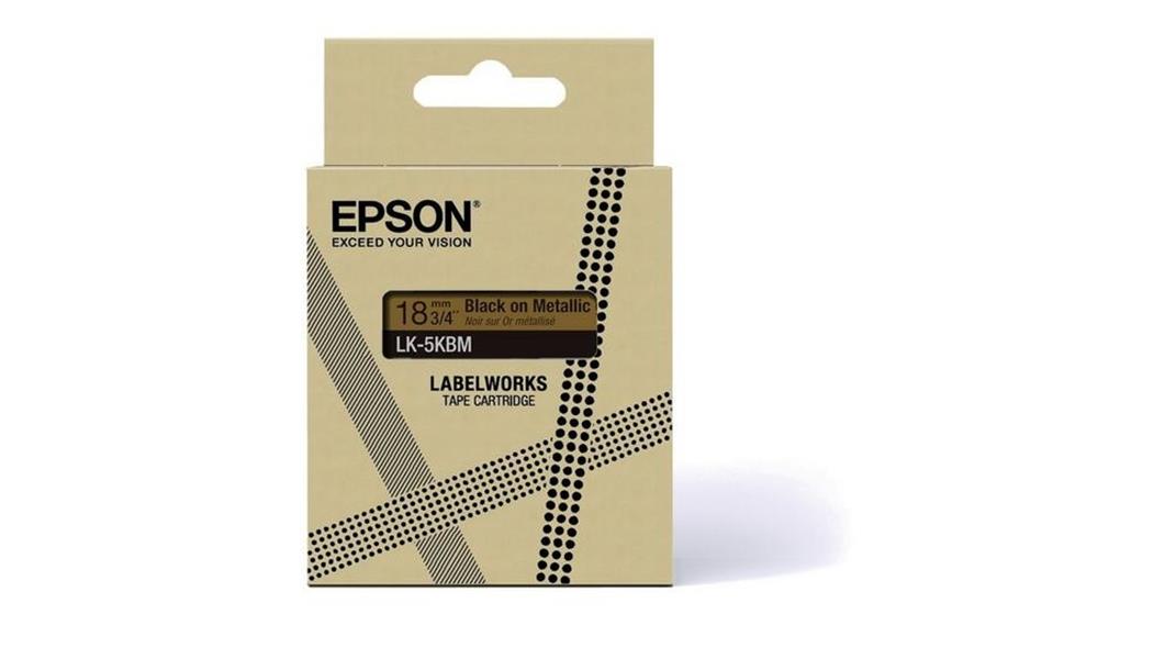 Epson LK-5KBM Zwart, Goud