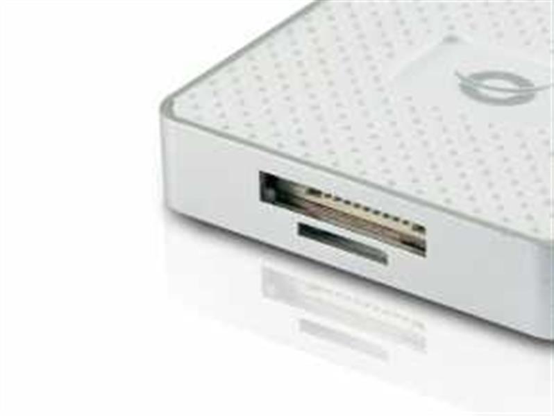 Conceptronic CMULTIRWU3 geheugenkaartlezer USB 3.2 Gen 1 (3.1 Gen 1) Zilver, Wit