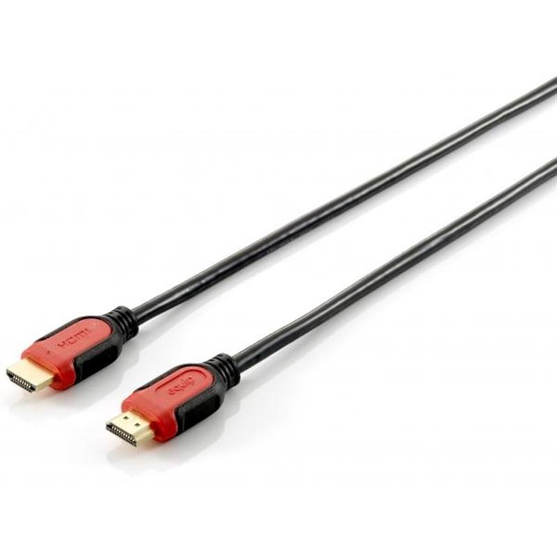 Equip 119342 HDMI kabel 2 m HDMI Type A (Standaard) Zwart, Rood