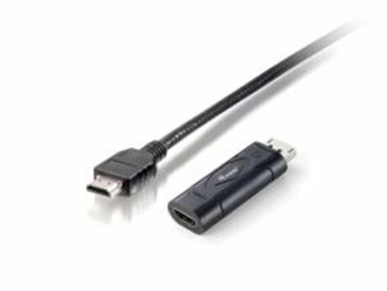 Equip 133438 video kabel adapter 0,2 m DisplayPort HDMI Zwart