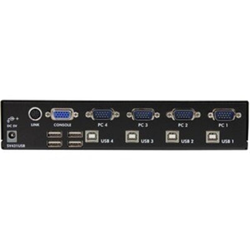 StarTech.com 4-poort Professionele VGA USB KVM-Switch met Hub