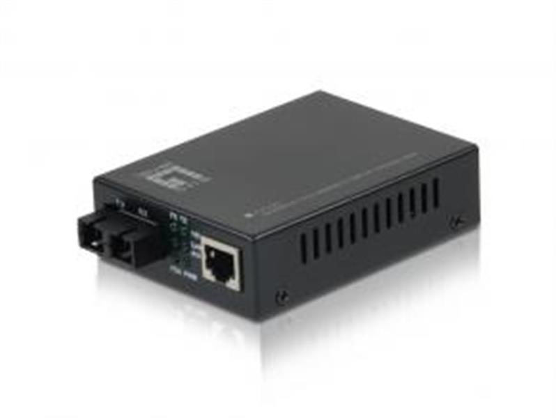 LevelOne FVT-2201 netwerk media converter 100 Mbit/s 1310 nm Single-mode Zwart