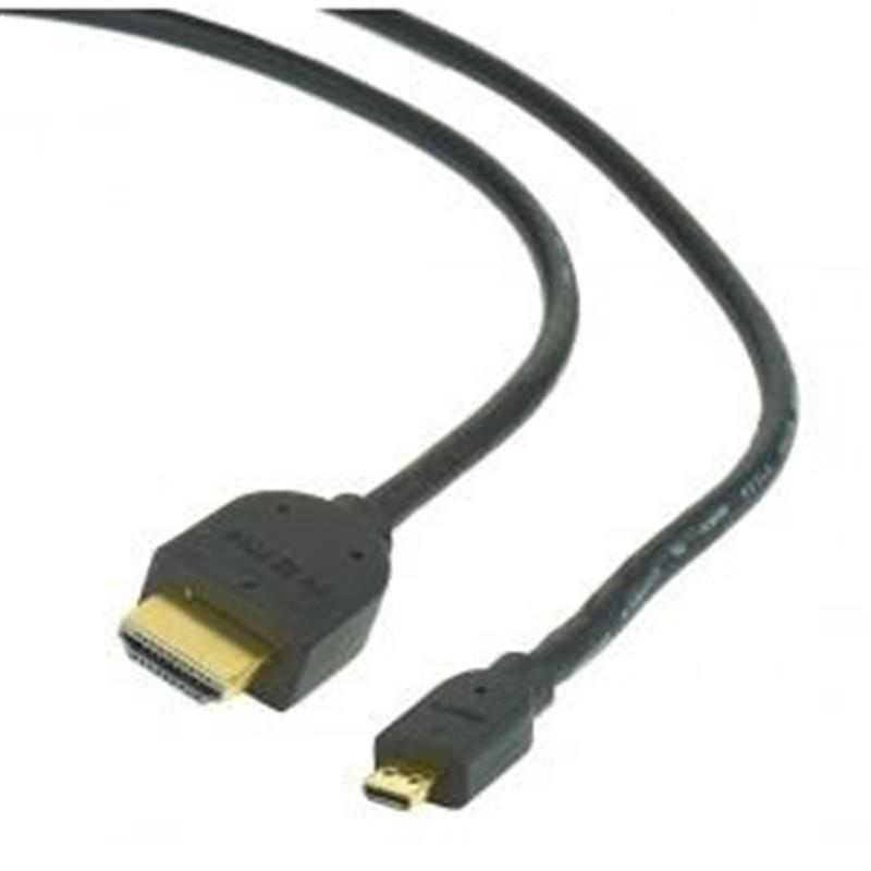 ADJ High Speed HDMI A V Cable HDMI Type-A MicroHDMI Type-D 2m Black Blister