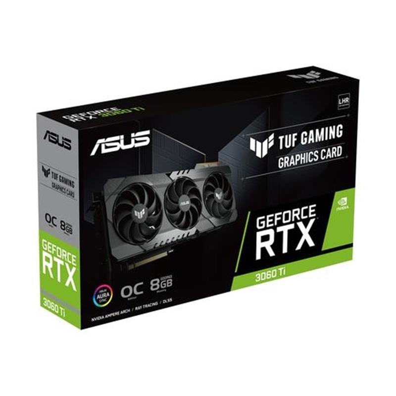 ASUS TUF Gaming TUF-RTX3060TI-O8GD6X-GAMING NVIDIA GeForce RTX 3060 Ti 8 GB GDDR6X