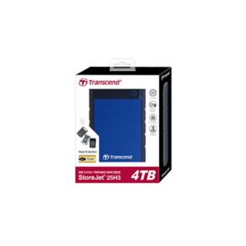 Transcend 2TB StoreJet 25H3 externe harde schijf 2000 GB Zwart Blauw