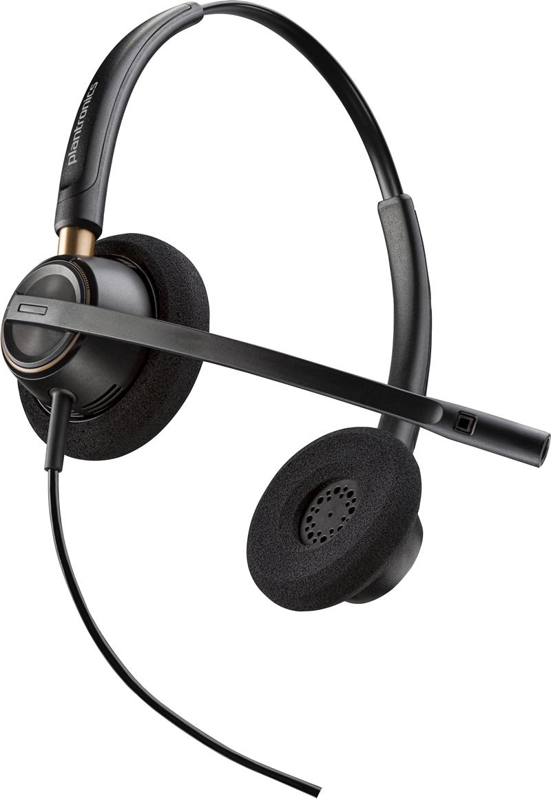 HP Poly EncorePro 520 Headset Bedraad Hoofdband Oproepen/muziek Zwart