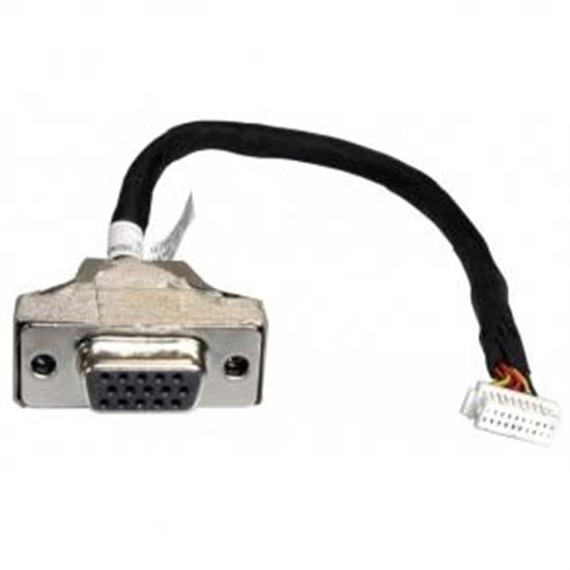 Shuttle PVG01 kabeladapter/verloopstukje 15-pin Mini D-Sub 2 x 10-pin Zwart, Roestvrijstaal, Wit