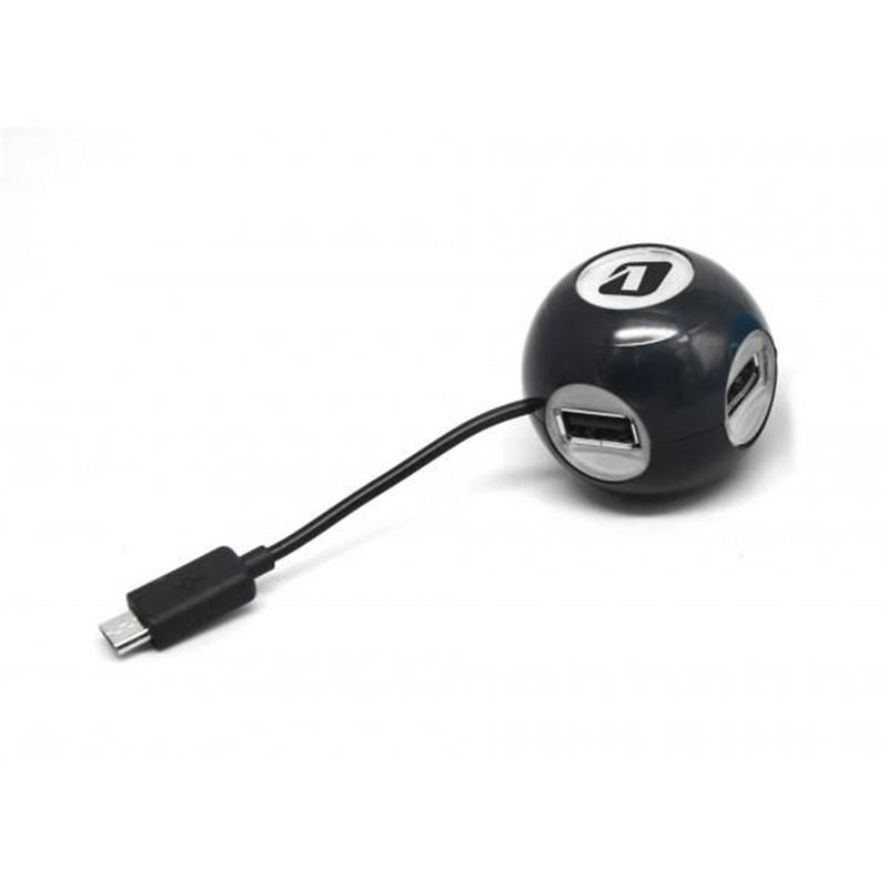 ADJ Pocket Hub HB421 4 poorten - USB 2 0 - Zwart