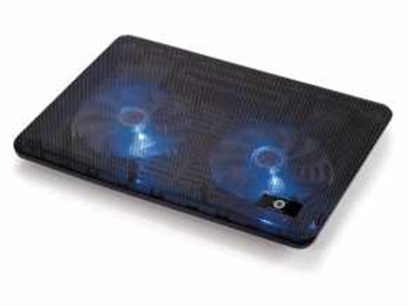 Conceptronic CNBCOOLPAD2F notebook cooling pad 43,2 cm (17"") Zwart