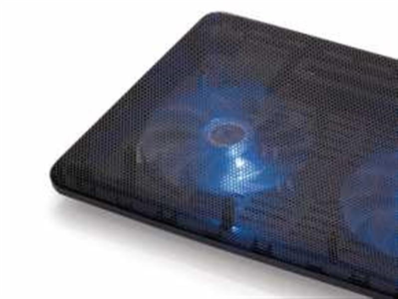 Conceptronic CNBCOOLPAD2F notebook cooling pad 43,2 cm (17"") Zwart