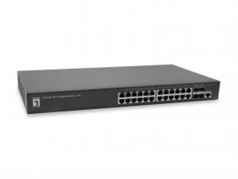 LevelOne GEL-2861 netwerk-switch Managed L2 Gigabit Ethernet (10/100/1000) Zwart