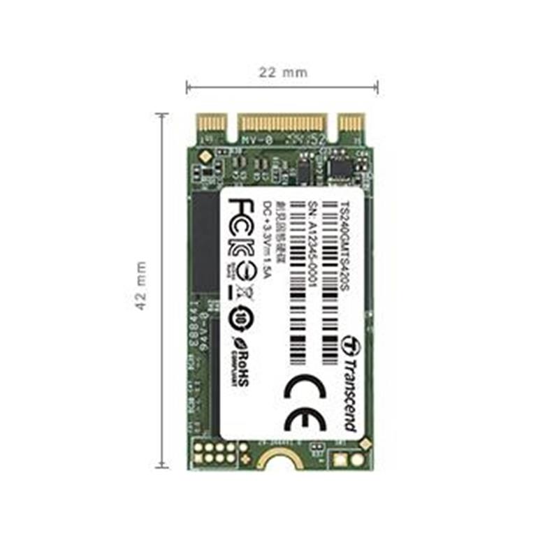 Transcend MTS420 M 2 120 GB SATA III 3D NAND