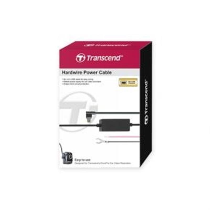 Transcend DrivePro Hardwire Power Cable mini-USB micro-USB 4m Black