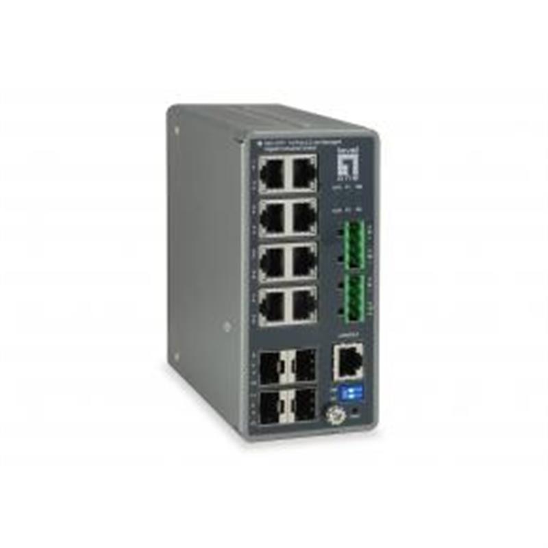 LevelOne IGU-1271 Managed L3 Gigabit Ethernet (10/100/1000) Grijs