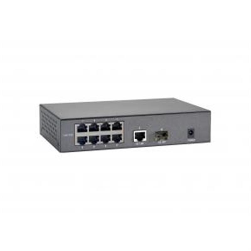 LevelOne FGP-1000W90 netwerk-switch Fast Ethernet (10/100) Power over Ethernet (PoE) Grijs