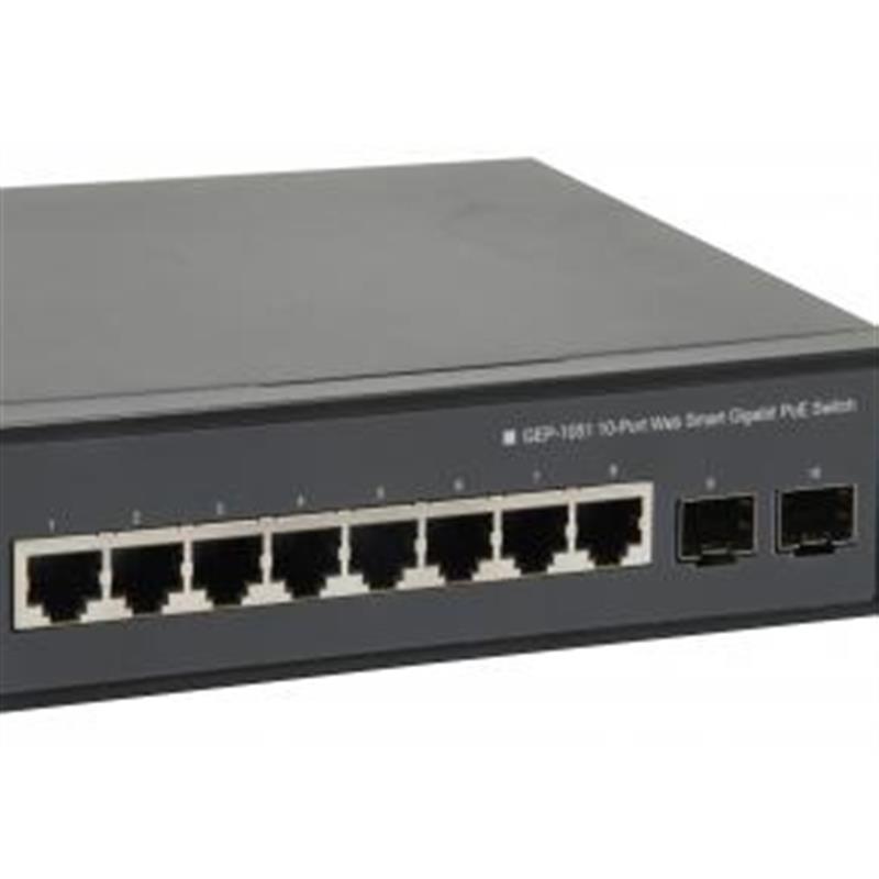 LevelOne GEP-1051 Managed L2/L3/L4 Gigabit Ethernet (10/100/1000) Power over Ethernet (PoE) Zwart