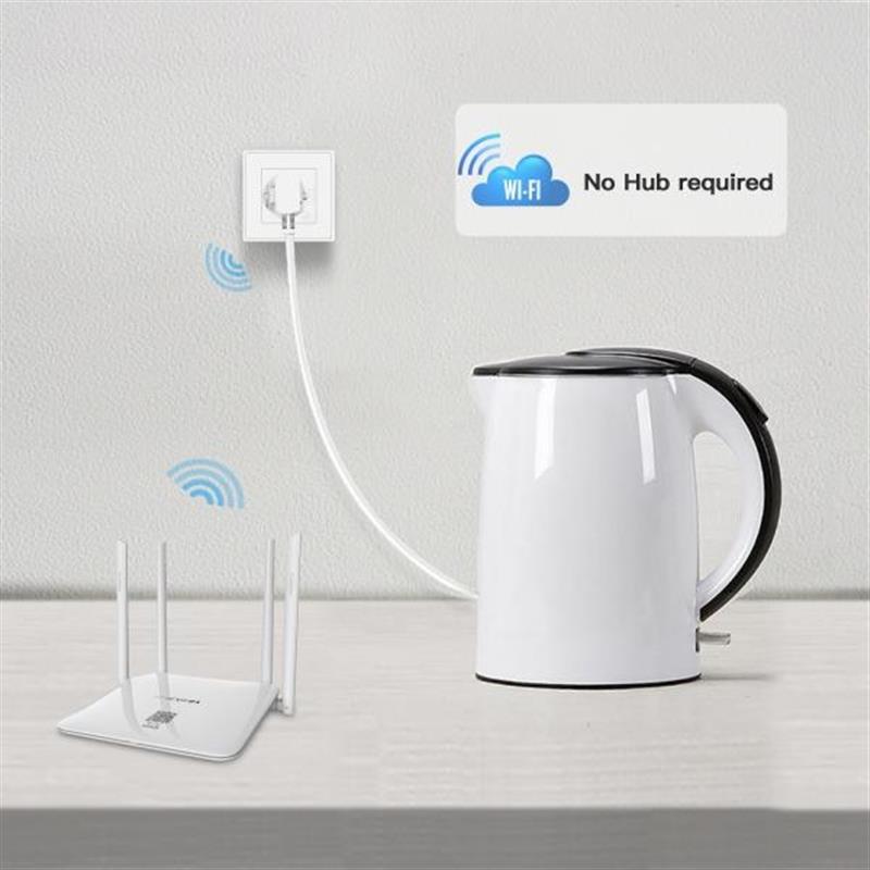 WOOX Smart inbouw stopcontact powered by TUYA 16A 3680W Wi-Fi White