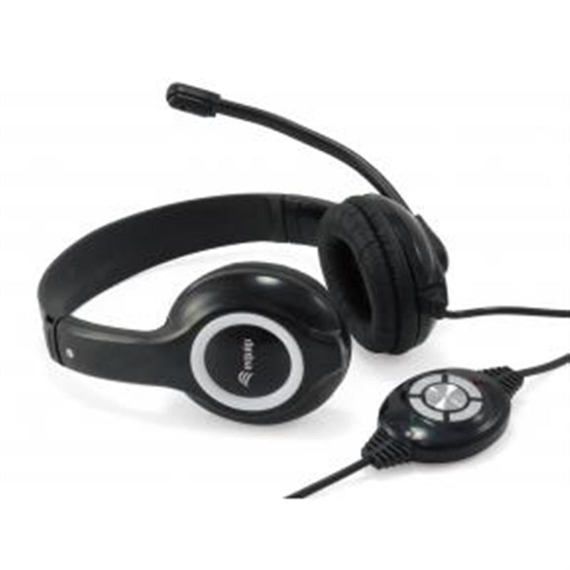 Equip 245301 hoofdtelefoon/headset Hoofdband Zwart