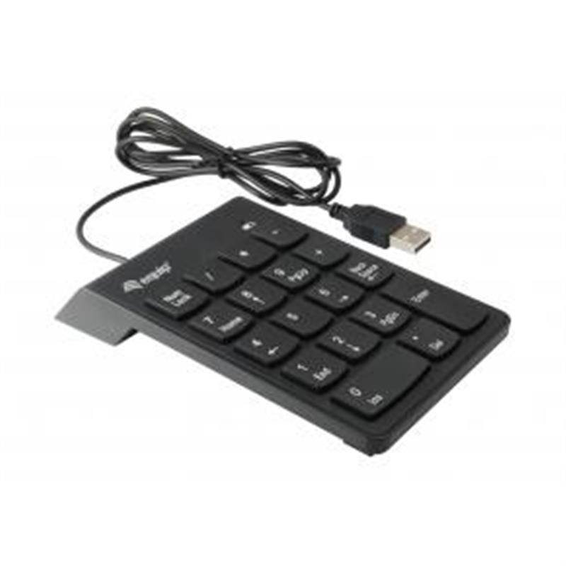 Equip 245205 numeriek toetsenbord USB Universeel Zwart