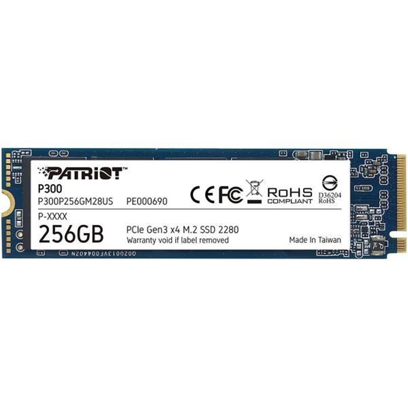 Patriot P300 SSD 128GB M 2 2280 PCIe Gen3x4 1700 1100 MB s 290K IOPS 2W