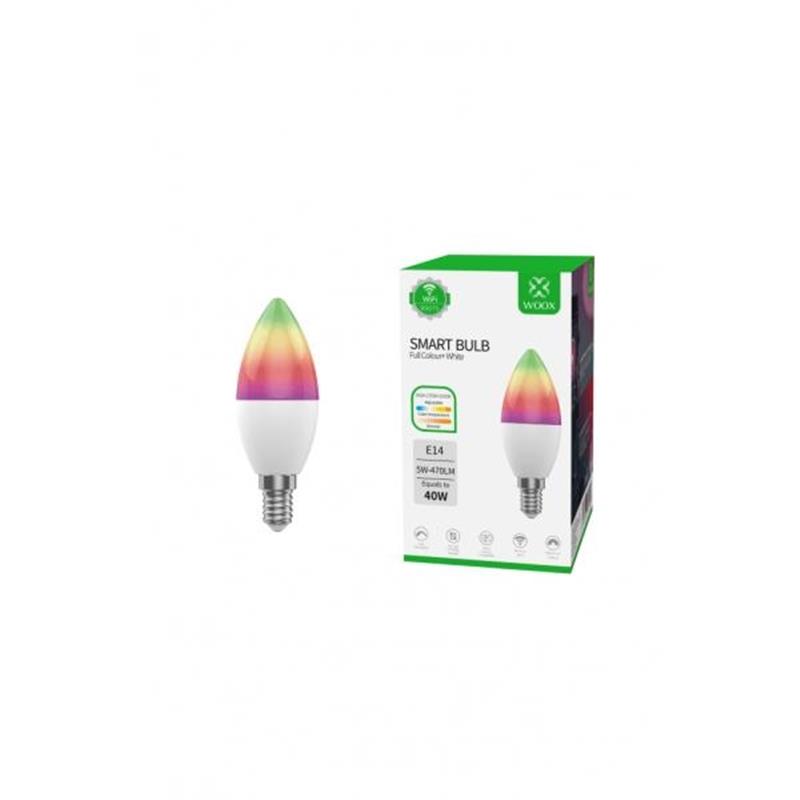 WOOX Smart RGB LED Bulb WiFi E14 CCT Google Assistant Amazon Alexa