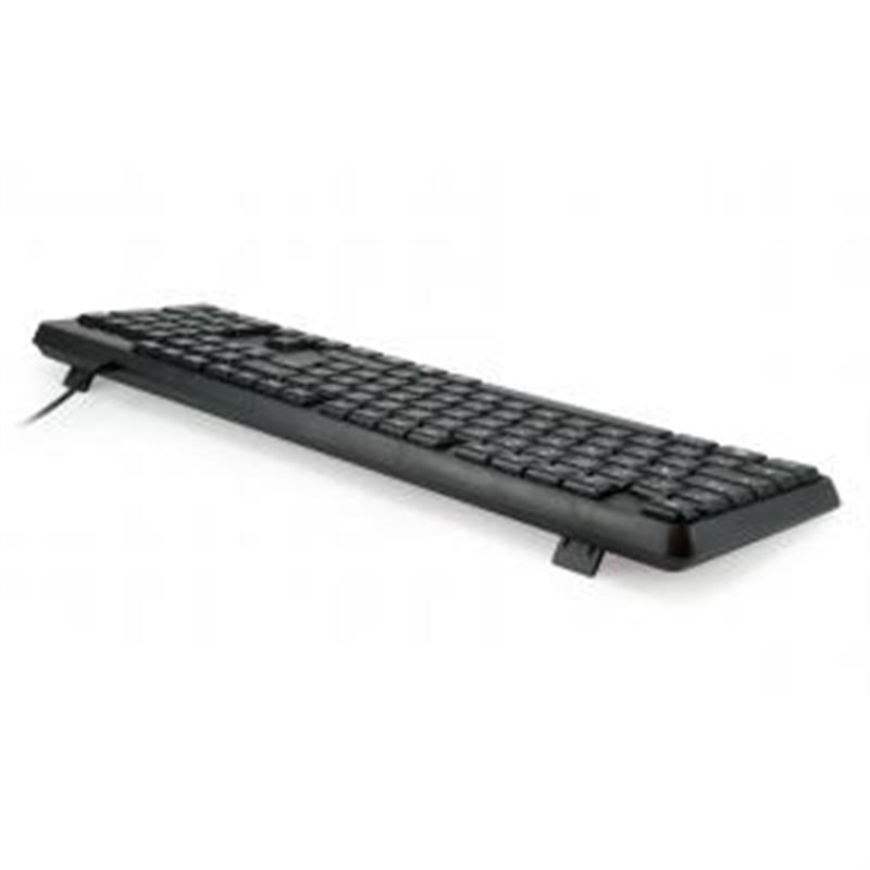 Equip Wired USB Keyboard toetsenbord QWERTZ Duits Zwart
