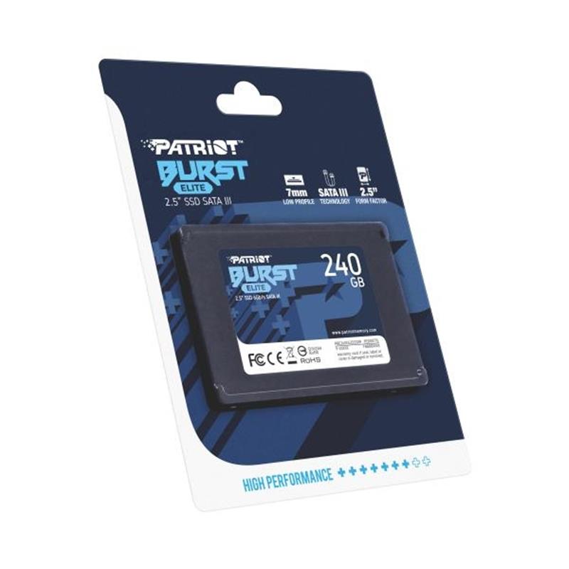 Patriot BURST ELITE SSD 240GB 2 5 SATA3 450MB s TRIM