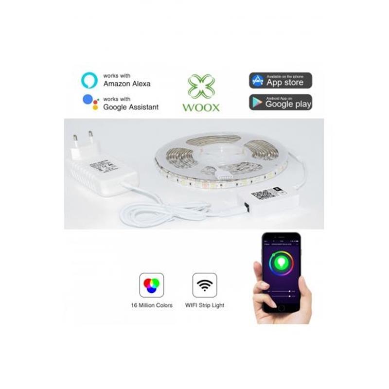 WOOX Smart LED strip 5m 1000lm Full colour RGB Warm White 1000