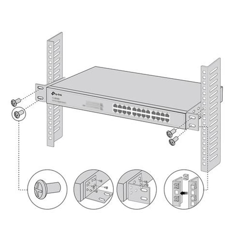 TP-Link 13 Inch Switch Rack Mount Kit Montageset