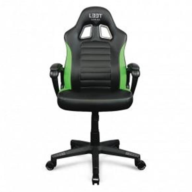 L33T Gaming Encore Gaming Chair - Green PU leather Class-4 Gas-lift 20 ° tilt rock lock