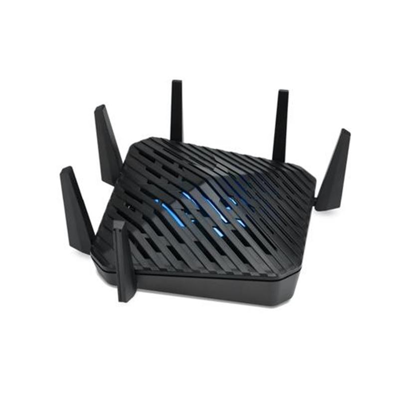 Acer Predator Connect W6 Wi Fi 6E draadloze router Gigabit Ethernet Tri-band (2,4 GHz / 5 GHz / 6 GHz) Zwart