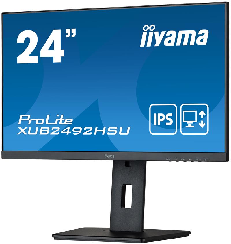 iiyama ProLite XUB2492HSU-B5 LED display 60,5 cm (23.8"") 1920 x 1080 Pixels Full HD Zwart