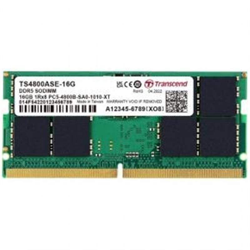 TRANSCEND 16GB DDR5 4800MHz SO-DIMM CL40