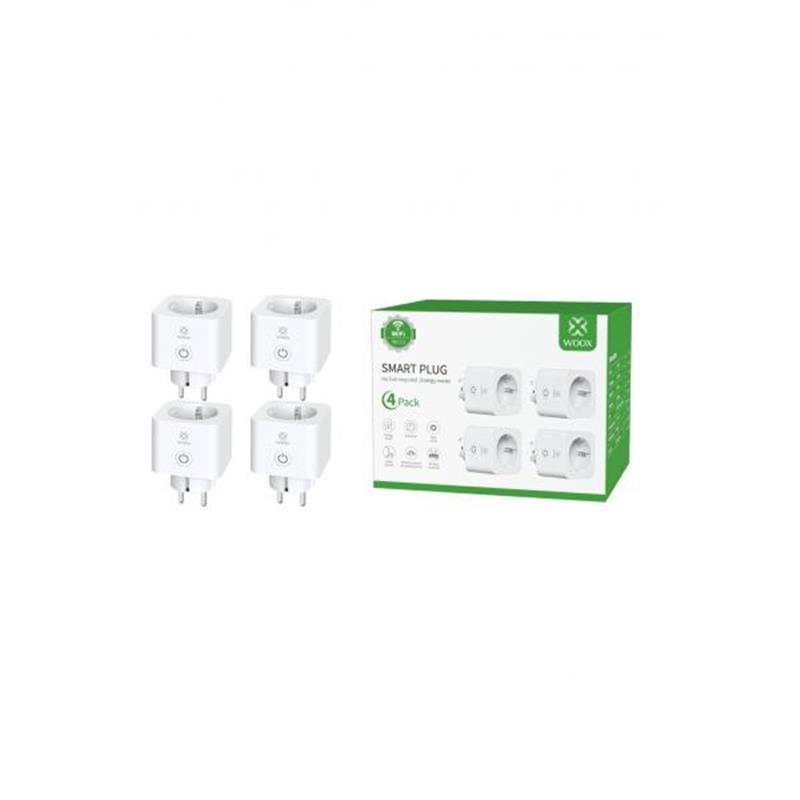 WOOX Set of 4 Smart Plug 16A energy monitor