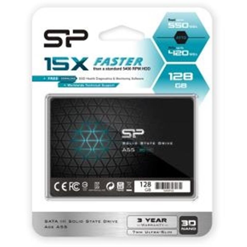 Silicon Power Ace A55 128GB 3D NAND SSD , max R/W 560/530 MB/s