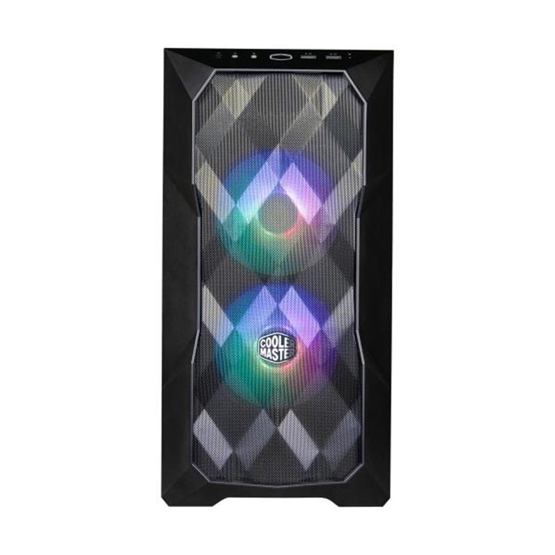 Cooler Master TD300 Mesh mATX Midi-Towe ARGB 3D Mesh Front Removable top Black