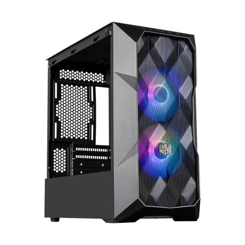 Cooler Master TD300 Mesh mATX Midi-Towe ARGB 3D Mesh Front Removable top Black