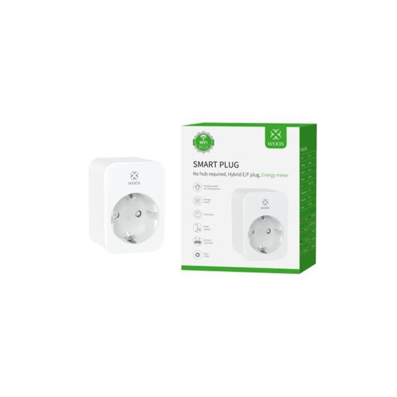 WOOX Smart plug Schuko WiFi 802 11b g n 3680 W IP20 30m White