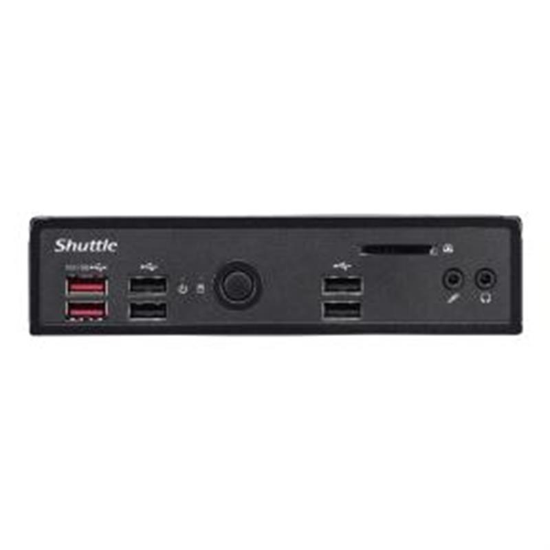 Shuttle DS20U5V2 PC/workstation barebone 1,3L maat pc Zwart Intel SoC i5-10210U 1,6 GHz