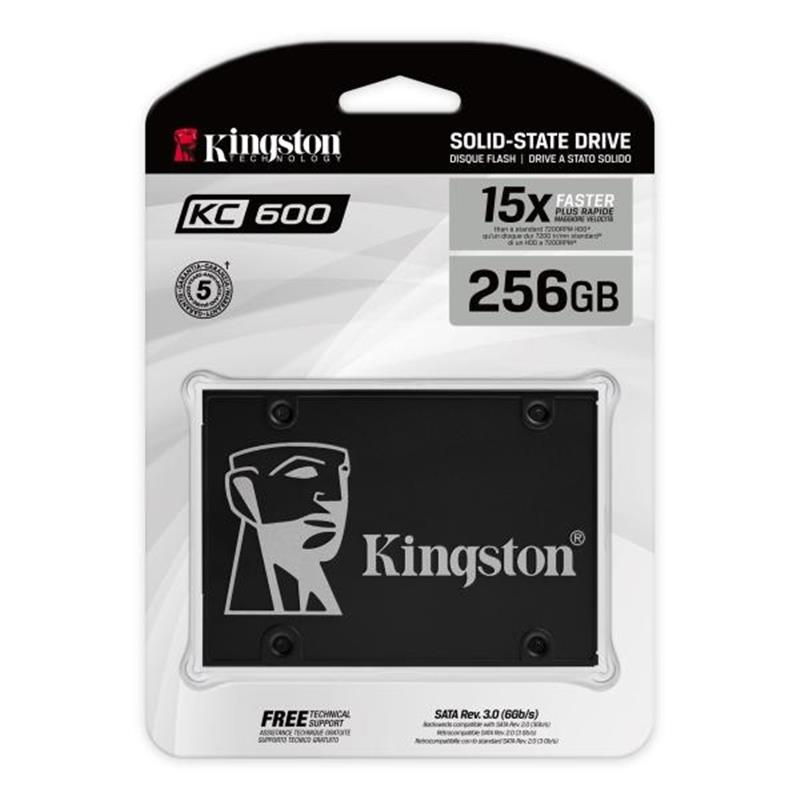 Kingston Technology KC600 2.5"" 256 GB SATA III 3D TLC