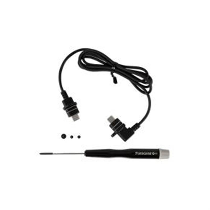 Transcend Body Camera Accessory Kit Cable 1m Black