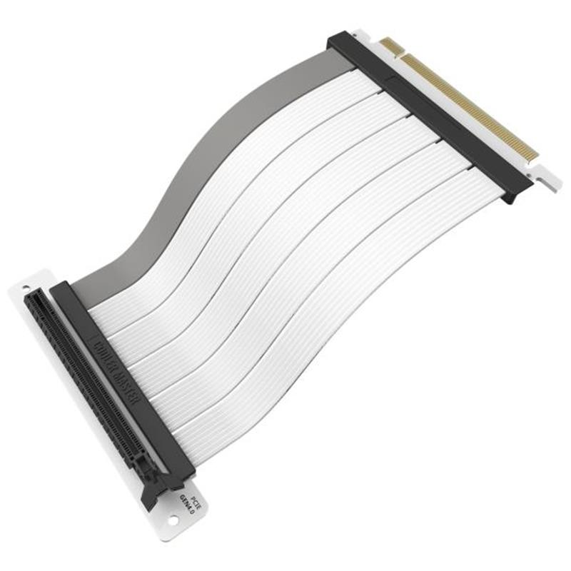 Cooler Master V2 Riser Cable PCIe 4 0 x16 White 300mm