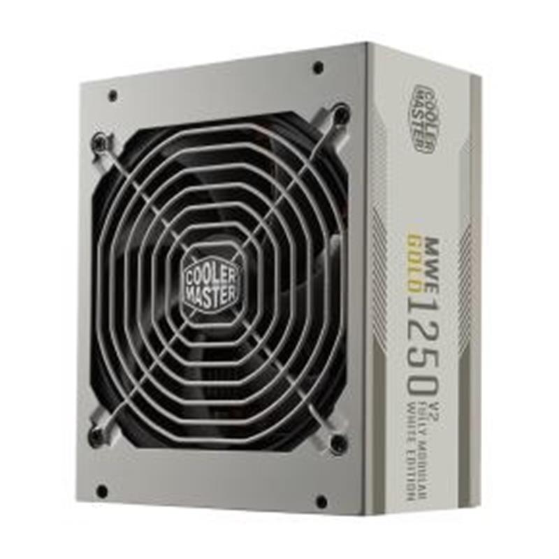 Cooler Master MWE Gold V2 White ATX3 0 1250W 90% 140mm 3x PCIe 6 2 12x SAT