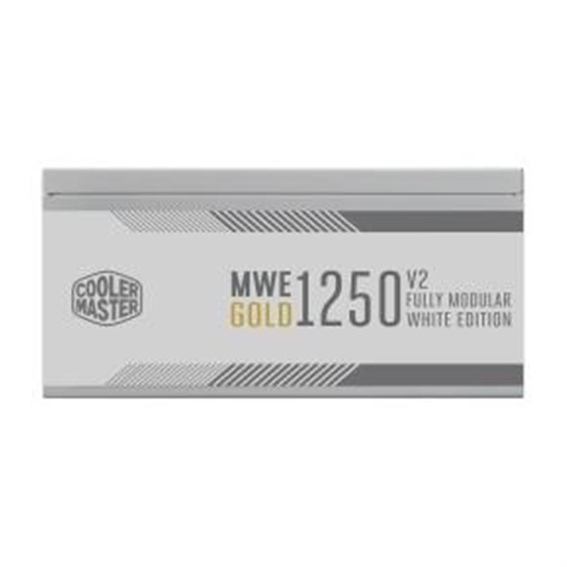 Cooler Master MWE Gold V2 White ATX3 0 1250W 90% 140mm 3x PCIe 6 2 12x SAT