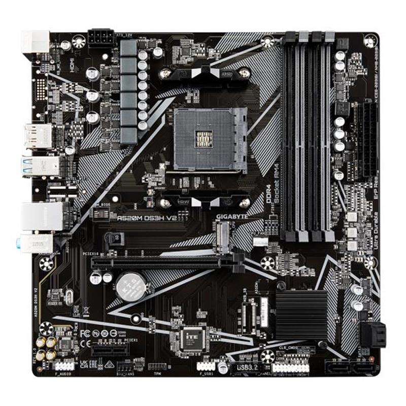 Gigabyte A520M DS3H V2 (rev. 1.0) Socket AM4 micro ATX